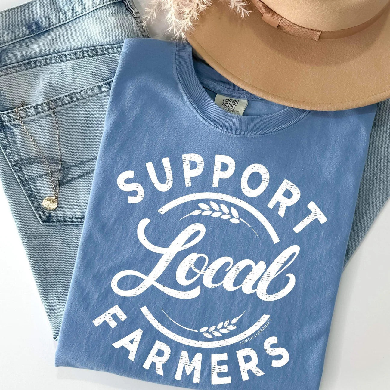 Support Farmers- Blue