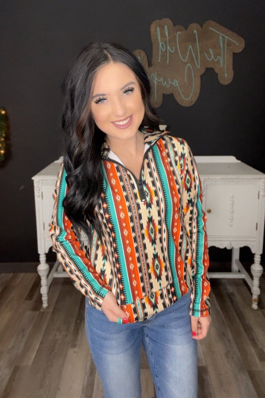 Sunburst Stampede Pullover