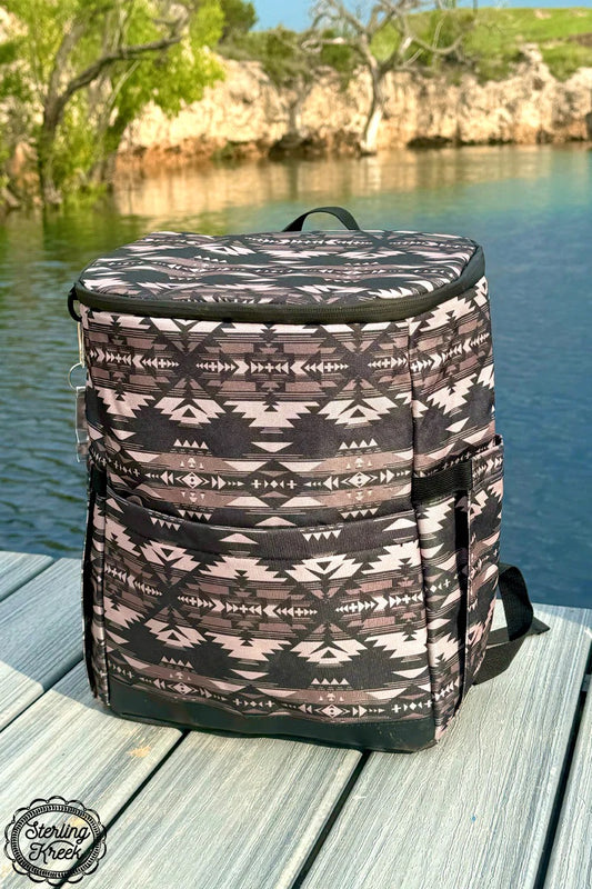 Neutral Aztec Backpack Cooler