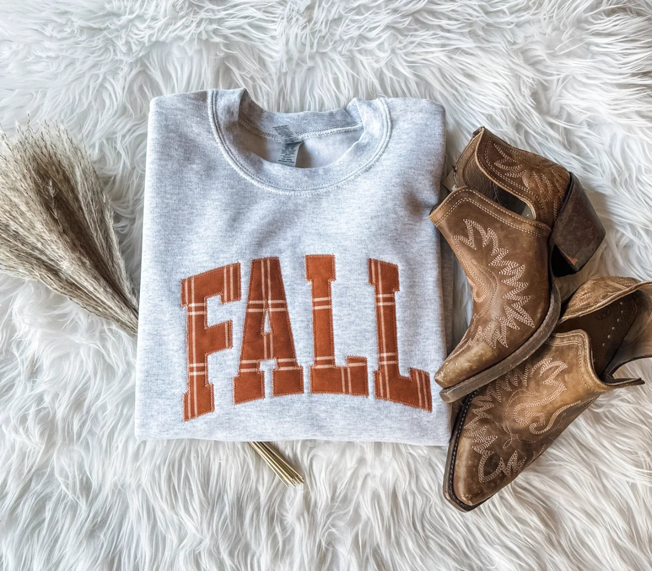 FALL Plaid Crewneck