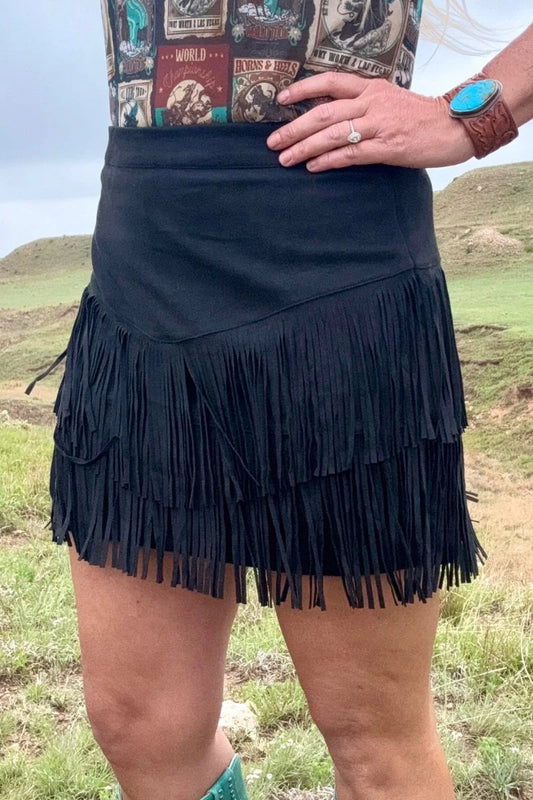 Fort Worth Black Skirt
