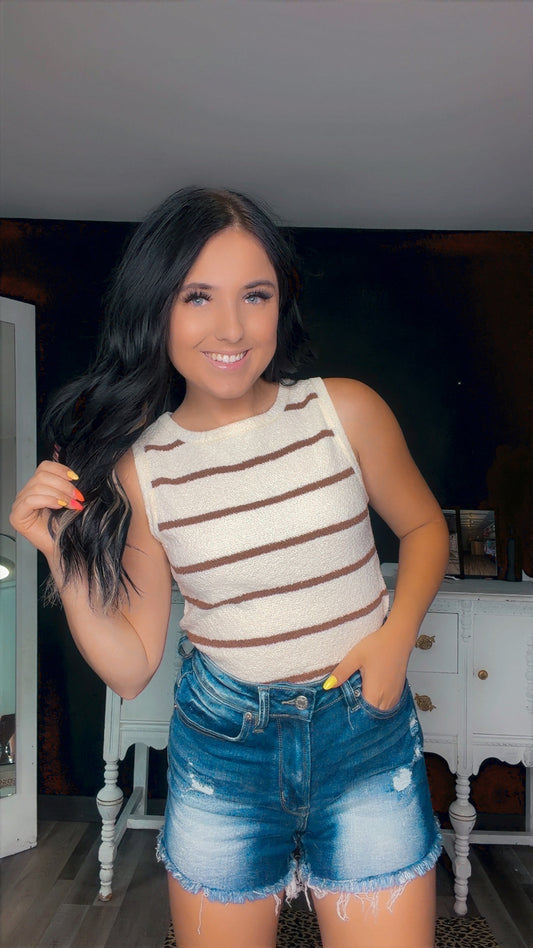Stripped Sweater Top