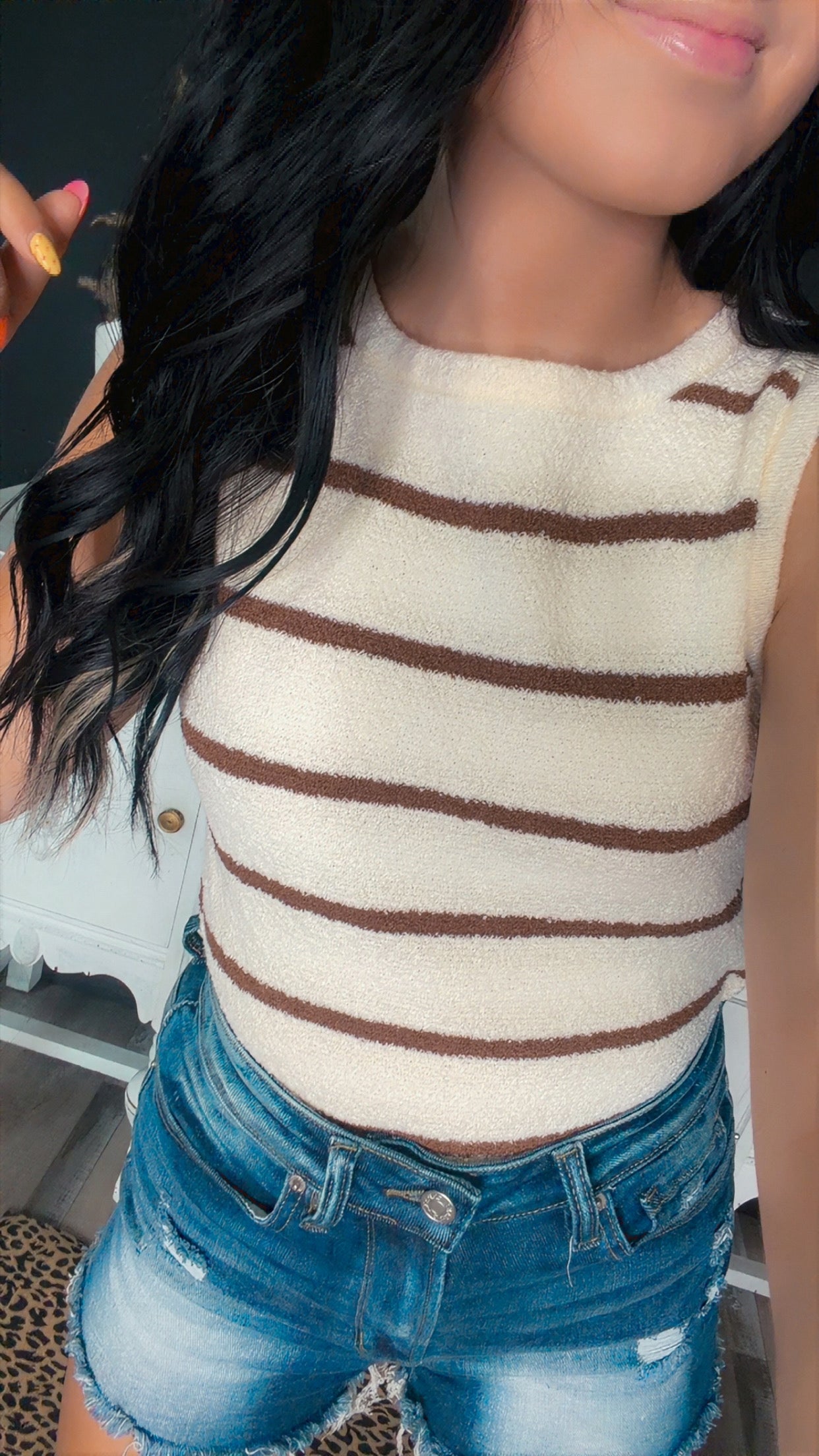 Stripped Sweater Top