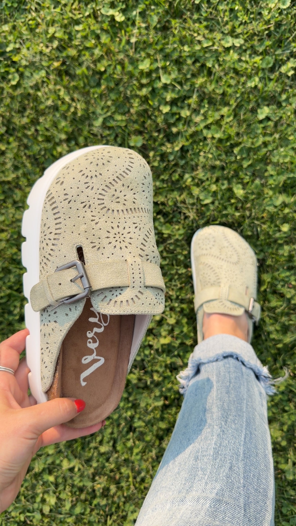 Lulu Slip On Clog - Sage