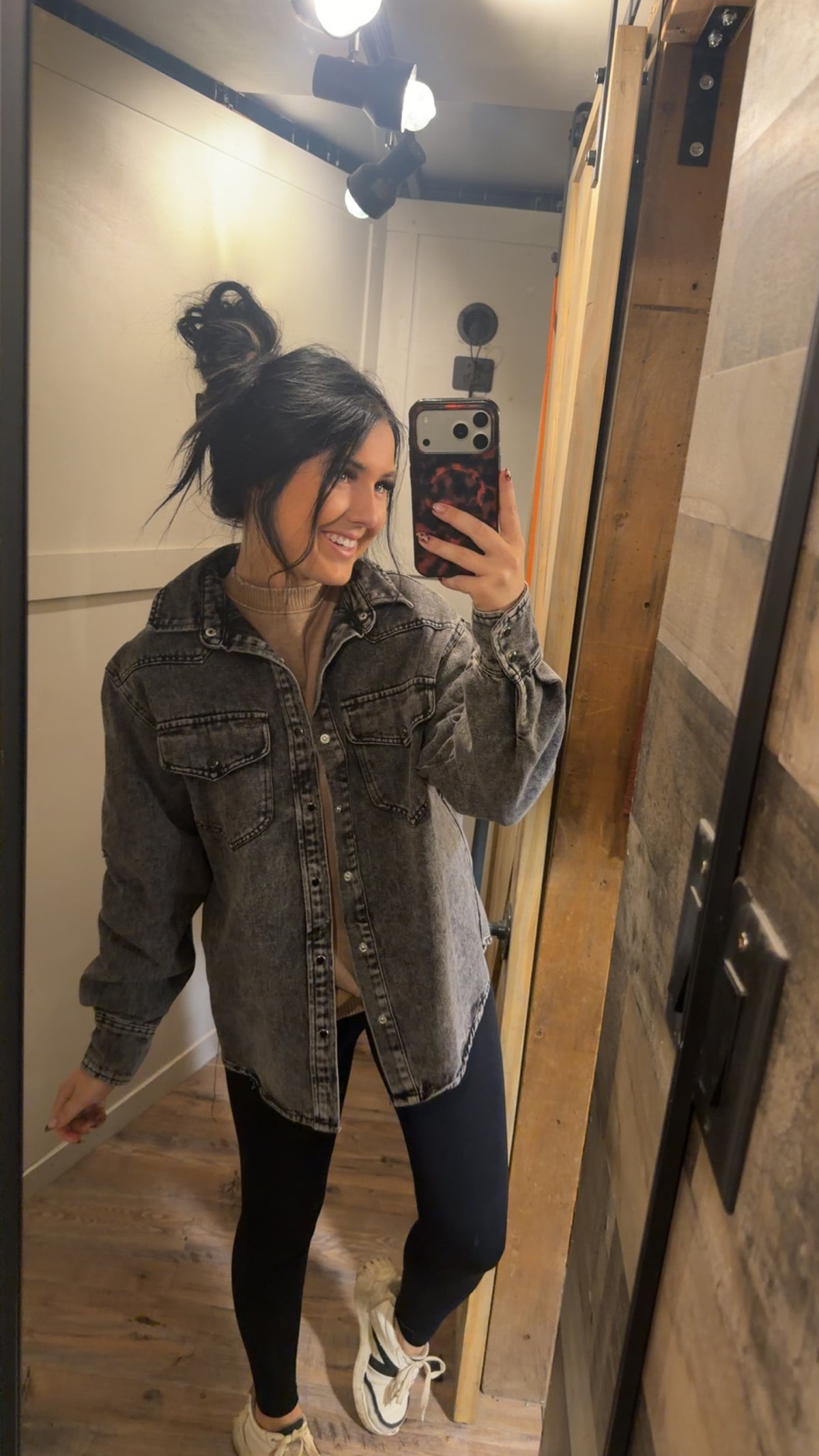 Black Mineral Wash Long Sleeve
