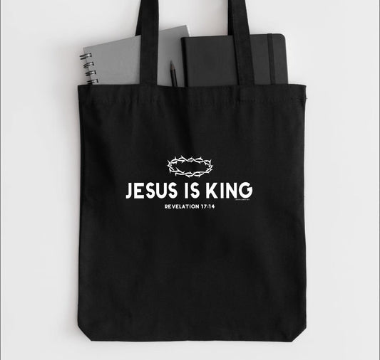 Jesus Is King Tote Bag