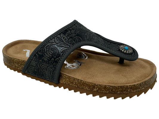 The Lainey Sandal- Charcoal
