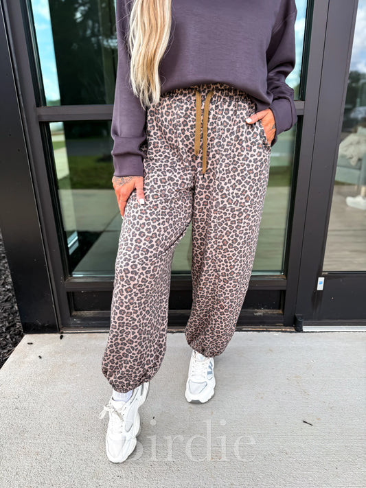 Leopard Joggers