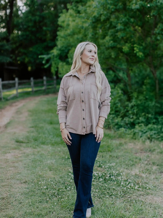 Mauve Shacket