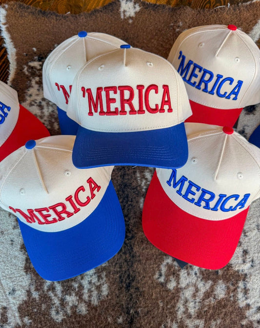 Blue Merica Hat