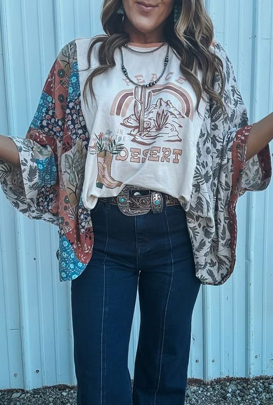 Patchwork Graphic Top