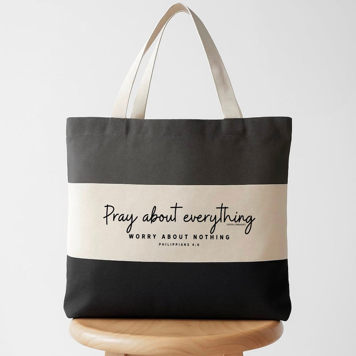 Pray About Everything Tote Bag