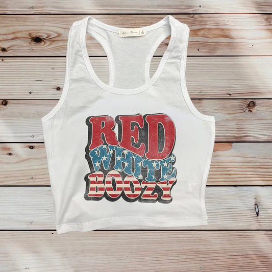 Red White Boozy Tank