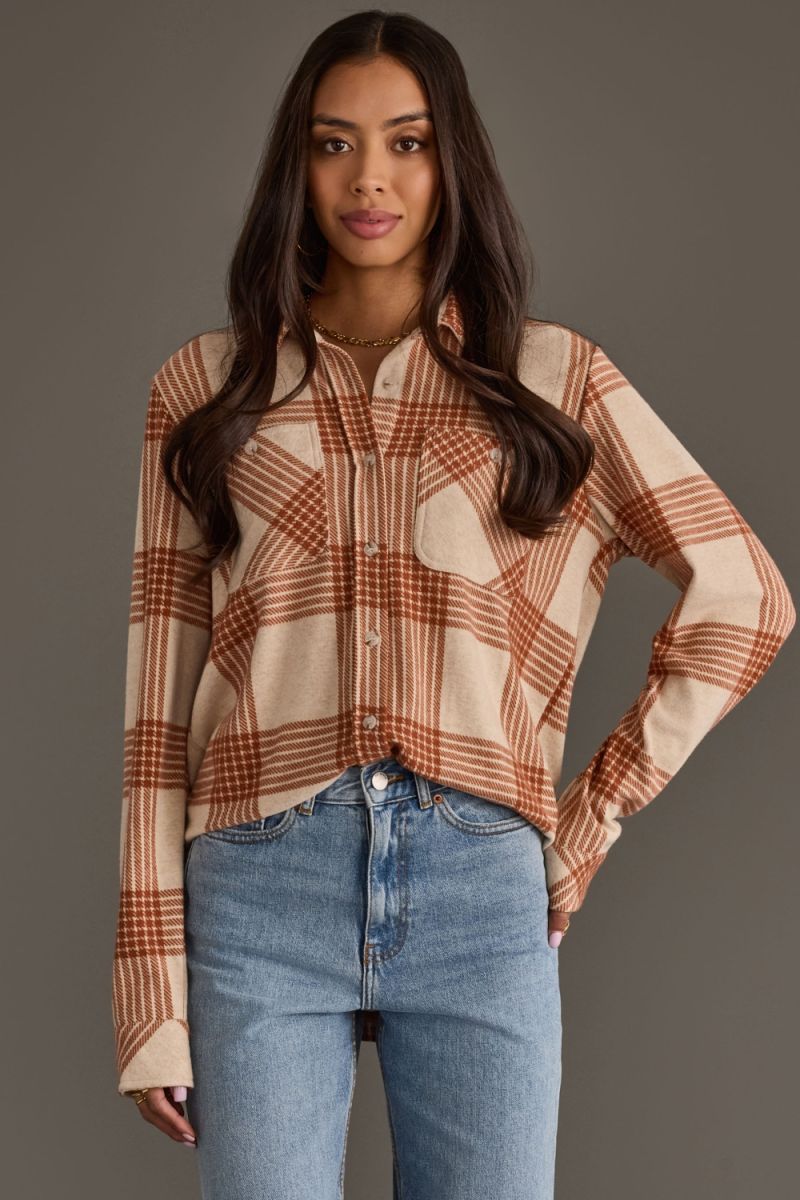Rust Button Up Flannel