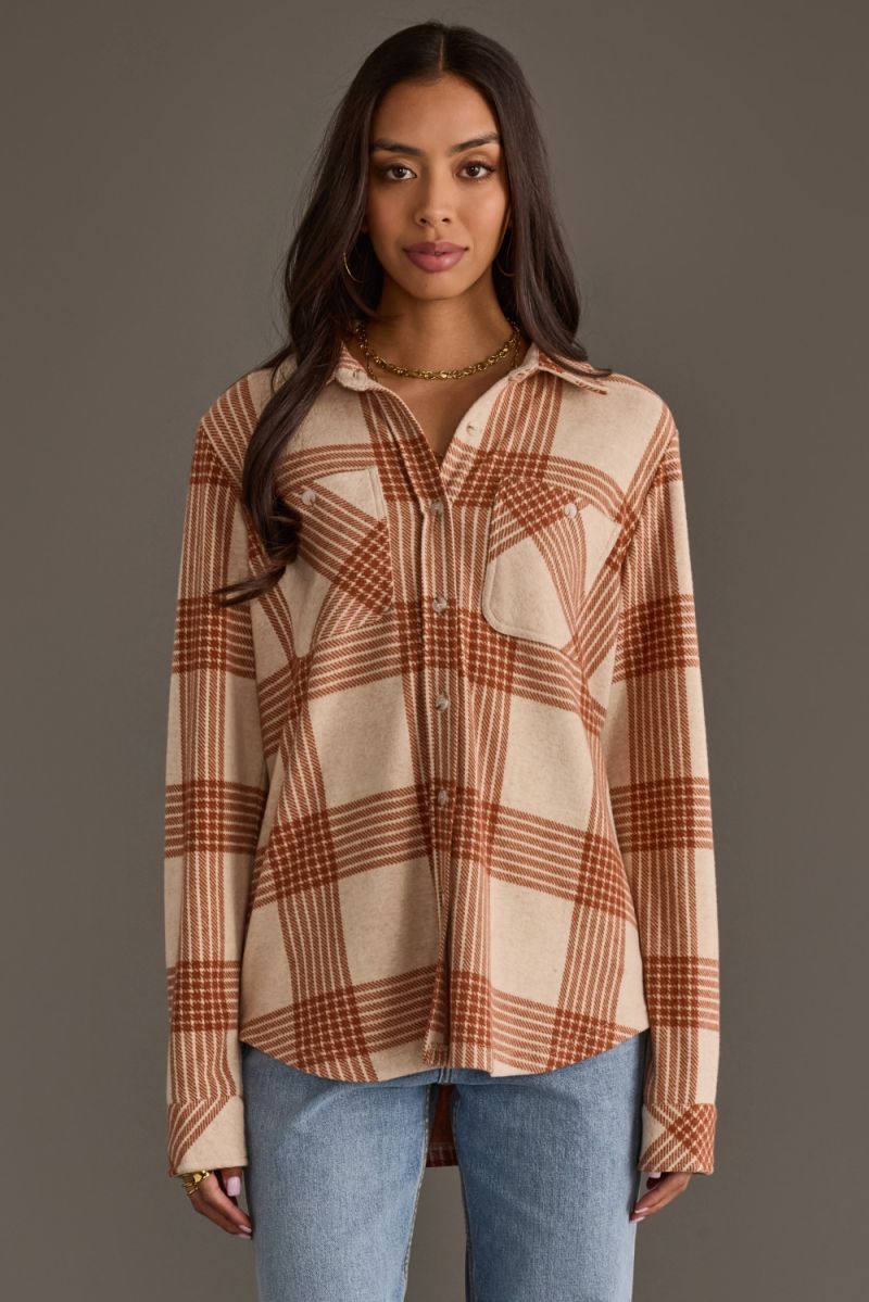 Rust Button Up Flannel