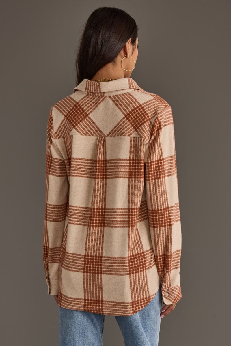 Rust Button Up Flannel