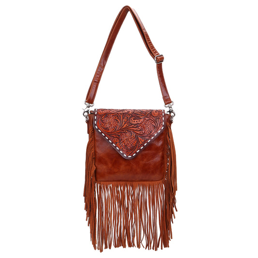 Rustic Floral Tan Purse