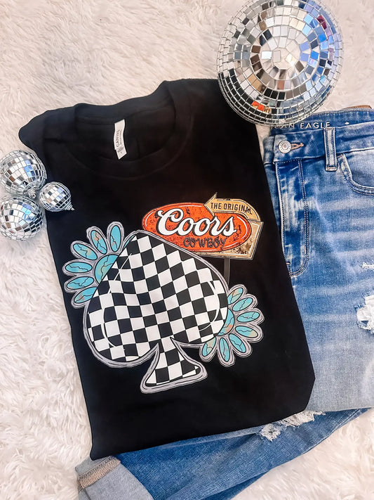 Checked Coors Tee