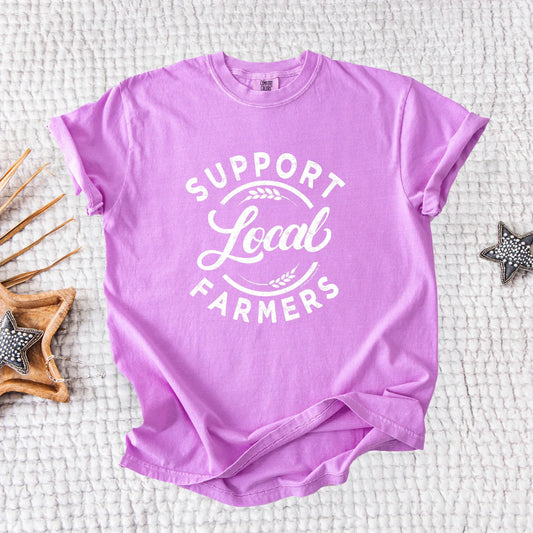 Support Local Farmers -Neon Violet