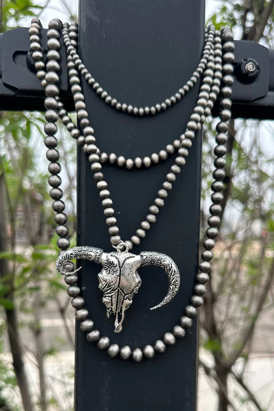 Wild & Western Skull Necklace